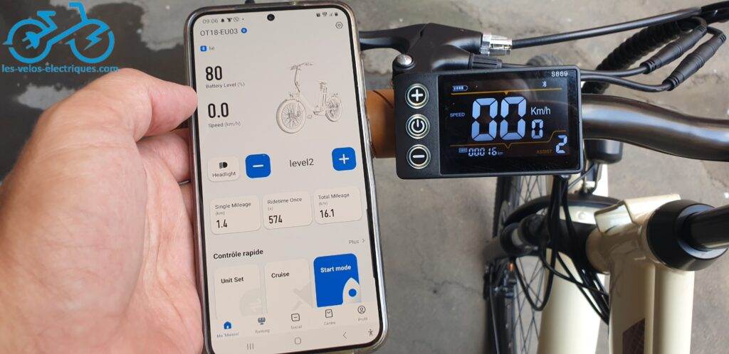 app vélo électrique onesport ot18 3