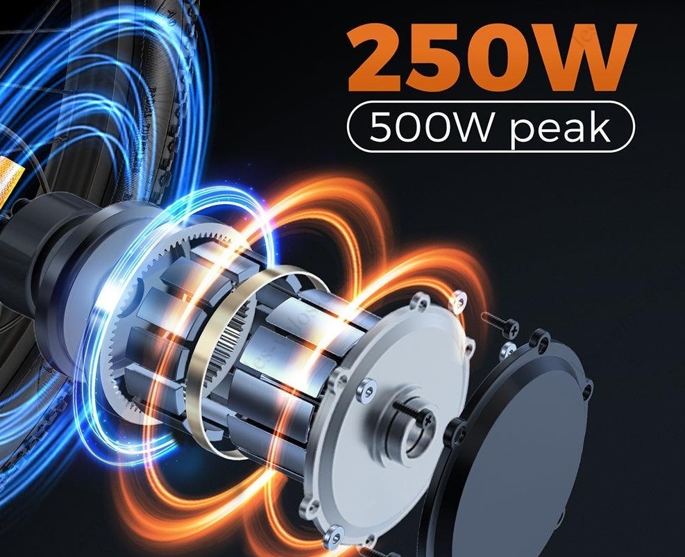 moteur de 250 W mini vélo électrique pliable engwe t14 (5)