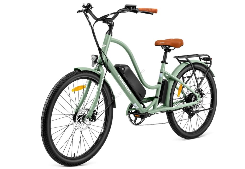 Vélo électrique de ville Touroll B2 250W : urbain au design retro intemporel vélo électrique de ville touroll b2 (1)
