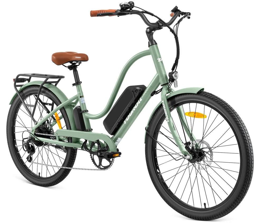 Vélo électrique de ville Touroll B2 250W : urbain au design retro intemporel vélo électrique de ville touroll b2 (1)