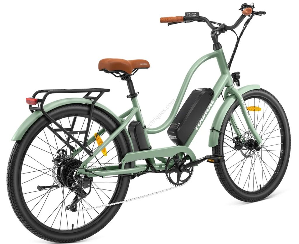 Vélo électrique de ville Touroll B2 250W : urbain au design retro intemporel vélo électrique de ville touroll b2 (2)