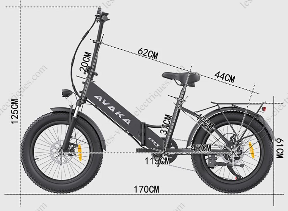 vélo électrique pliable avaka k300 (7)