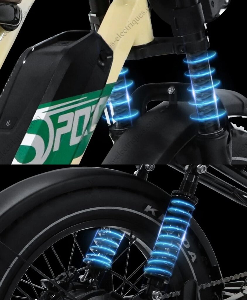 vélo électrique onesport w66 suspension