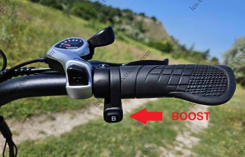 bouton boost du engwe ep 2 boost