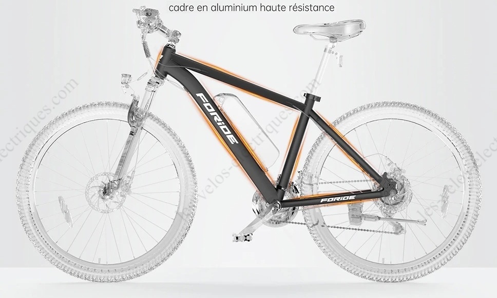 Foride Xtremer 2 est doté d’un cadre en alliage d’aluminium Foride Xtremer 2 est doté d’un cadre en alliage d’aluminium