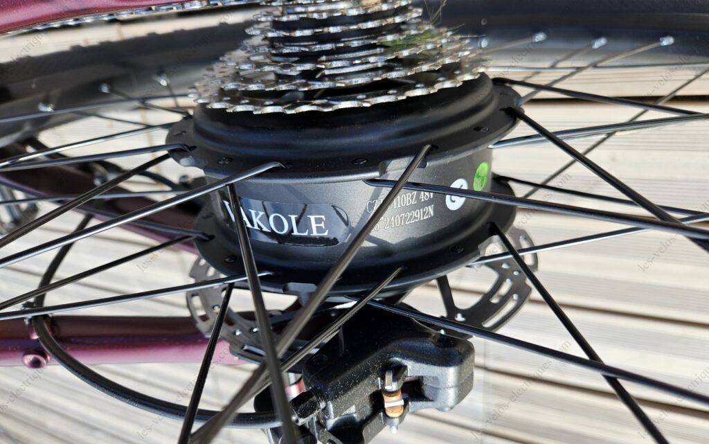 vakole emt29 moteur 250w dans le moyeu de la roue arrière
