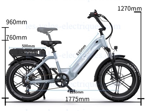 vélo électrique onesport ot08 dimensions