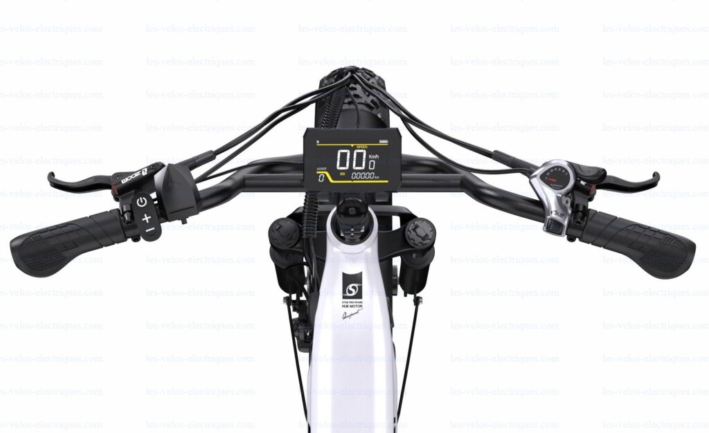 vélo électrique onesport ot08 guidon et commandes (2)