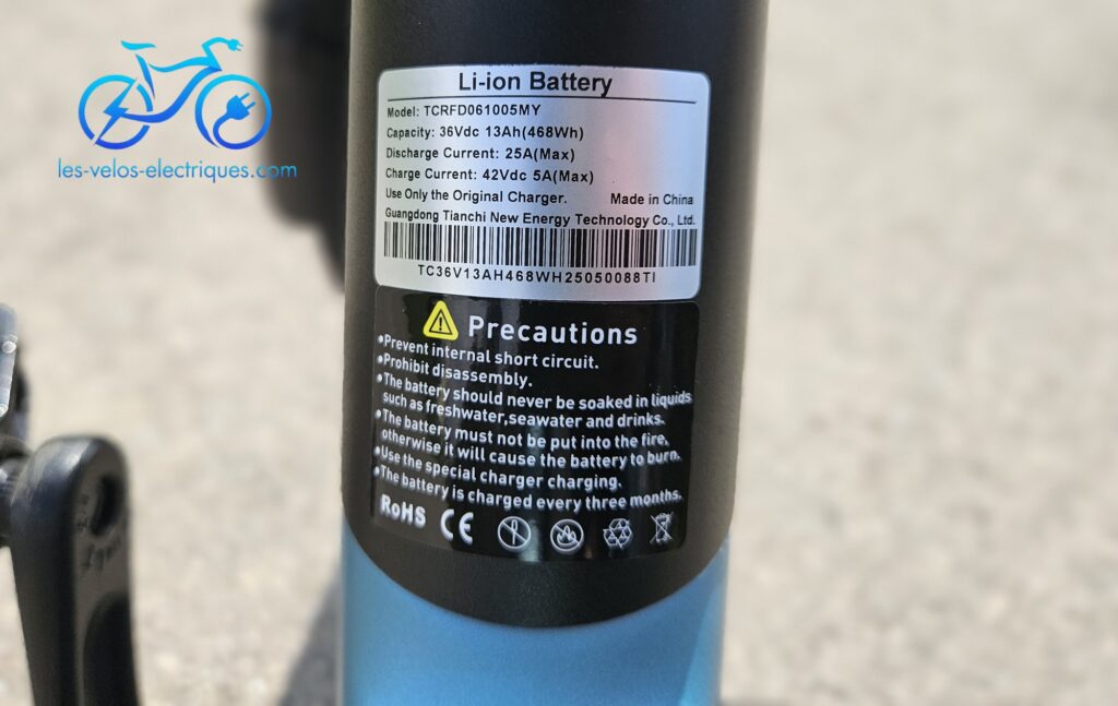 engwe p275 se batterie lithium ion 36 v 13 ah 468 wh (5)